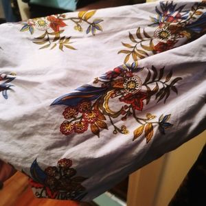 Loft Paisley lantern sleeve blouse